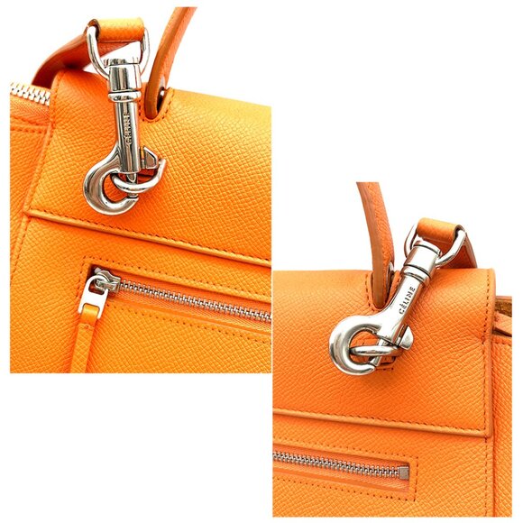 Celine Leather Crossbody Bag Orange - Picture 13 of 15